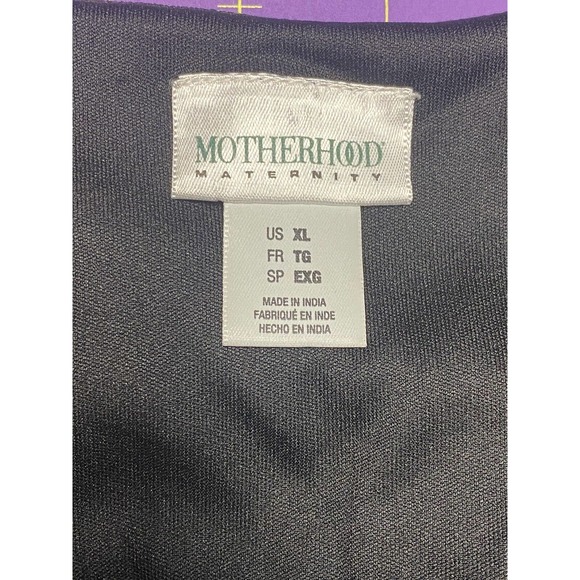 Motherhood Maternity Dress Black and White Polka Dot Pregnancy Baby Shower - Picture 10 of 16